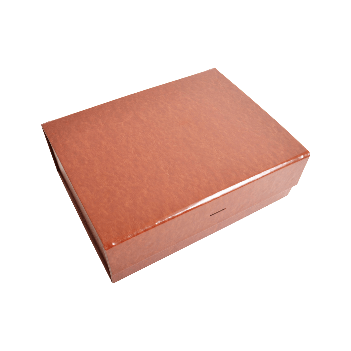 Large Deep Brown Vegan Leather - CustomF2FBox