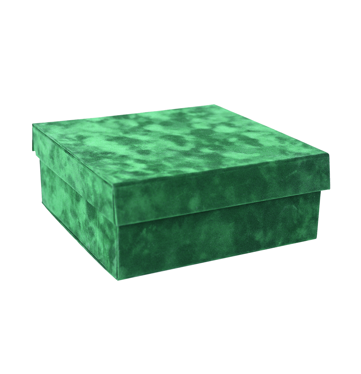 Large Lift Of Lid Green Sensational Suede - CustomF2FBox