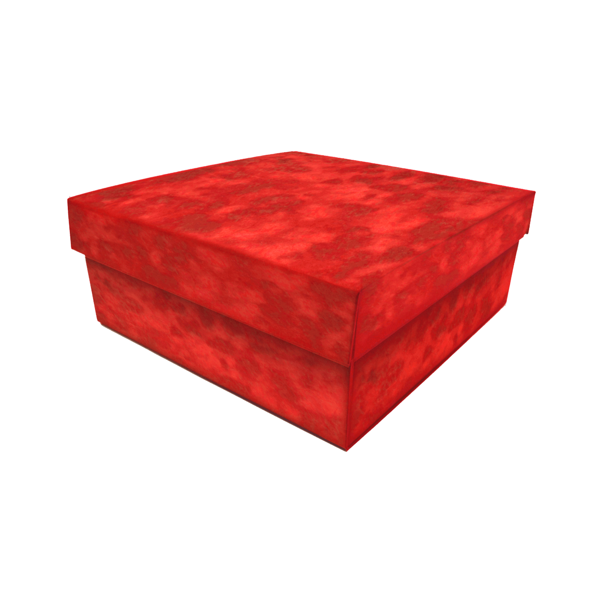 Large Lift Of Lid Red Sensational Suede - CustomF2FBox