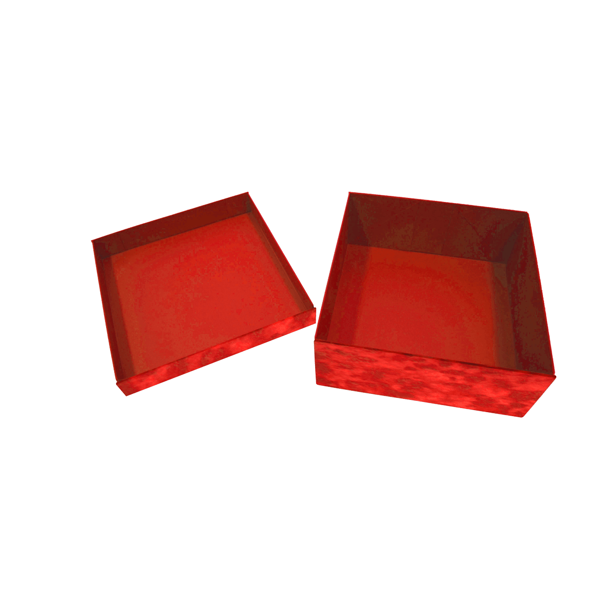 Large Lift Of Lid Red Sensational Suede - CustomF2FBox