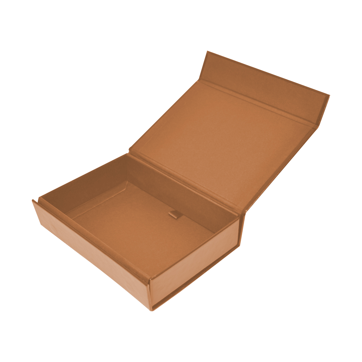 Large Shallow Brown Vegan Leather - CustomF2FBox