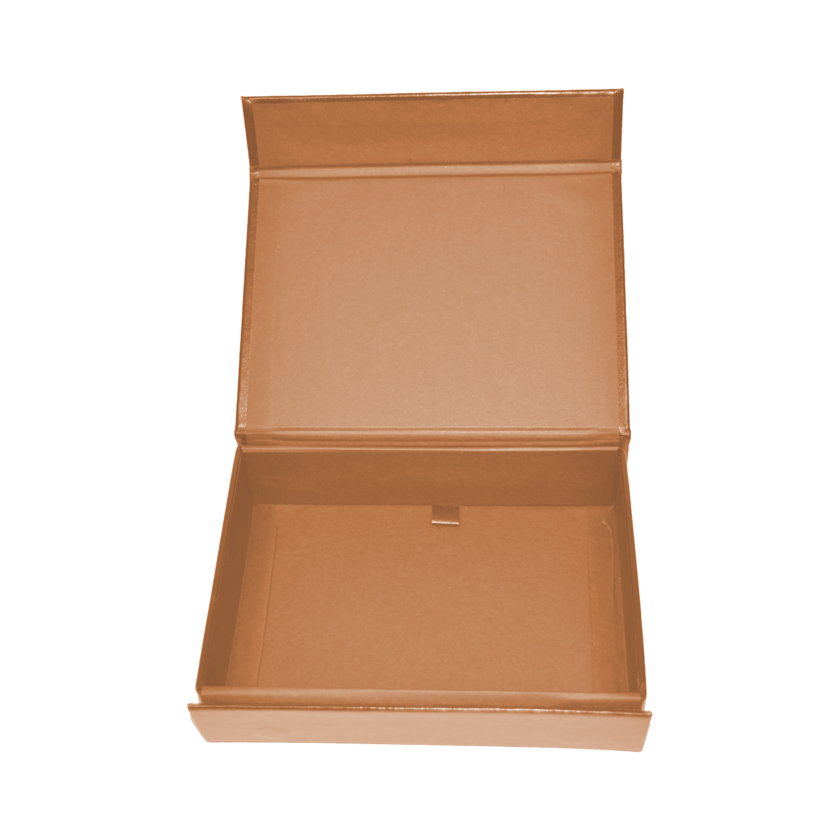 Large Shallow Brown Vegan Leather - CustomF2FBox