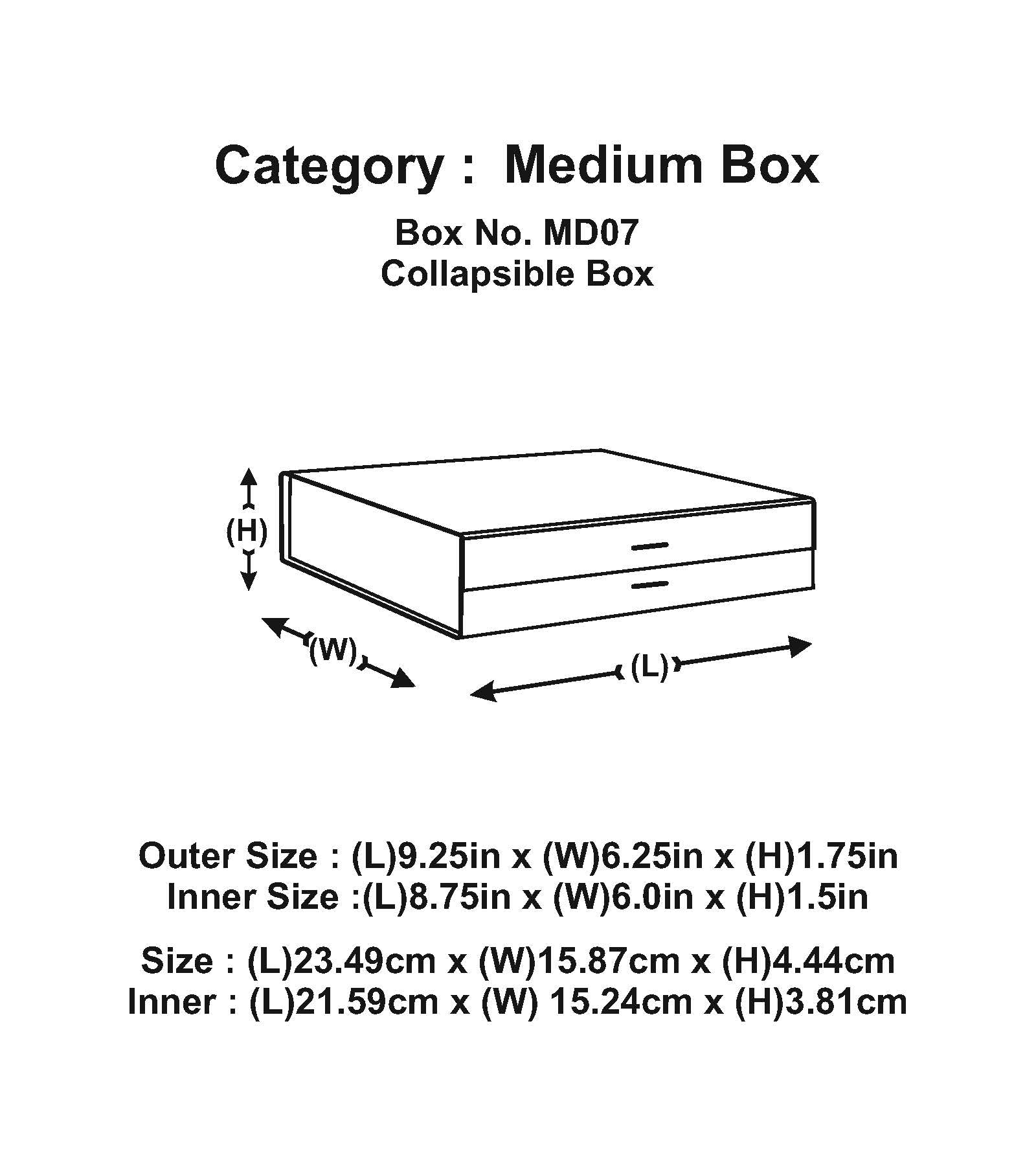 Large Shallow Gold Majestic Metallic - CustomF2FBox