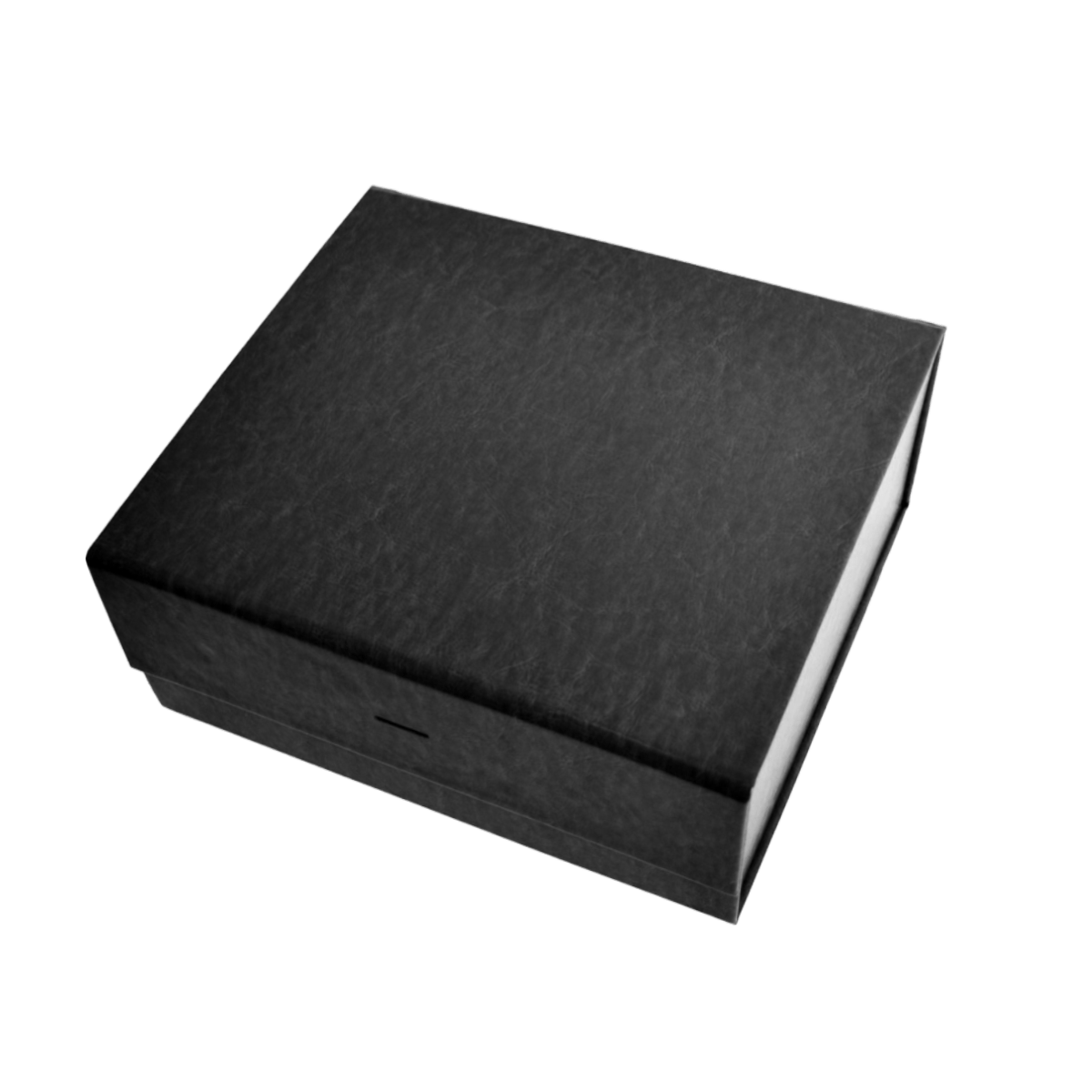 Large Square Black Vegan Leather - CustomF2FBox