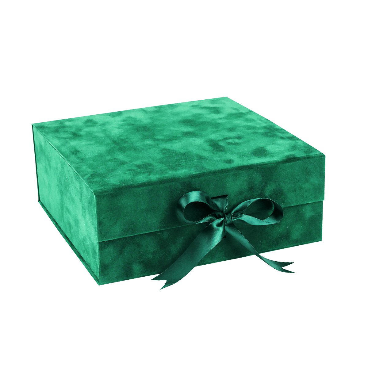 Large Square Green Sensational Suede - CustomF2FBox