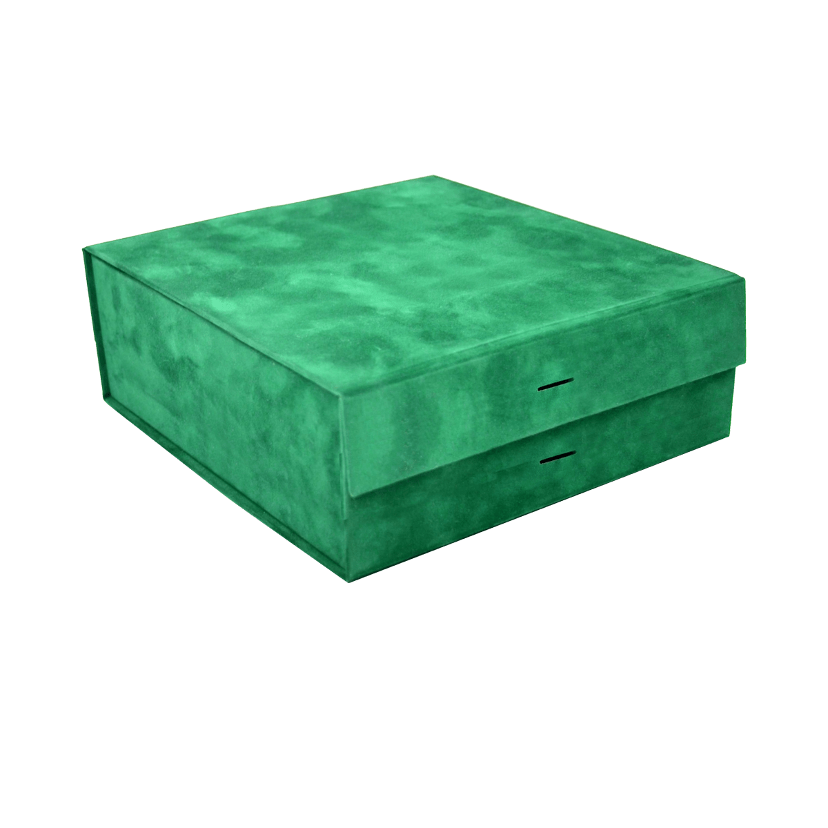 Large Square Green Sensational Suede - CustomF2FBox