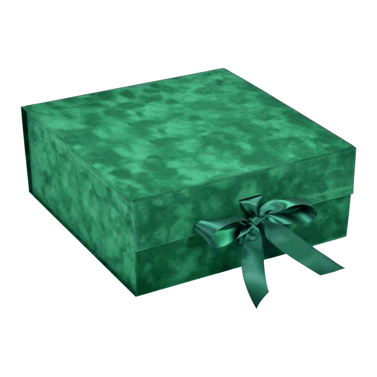 Large Square Green Sensational Suede - CustomF2FBox