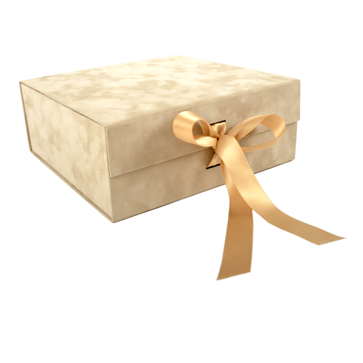 Large Square Ivory Sensational Suede - CustomF2FBox