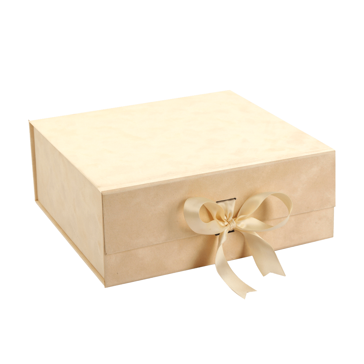 Large Square Ivory Sensational Suede - CustomF2FBox