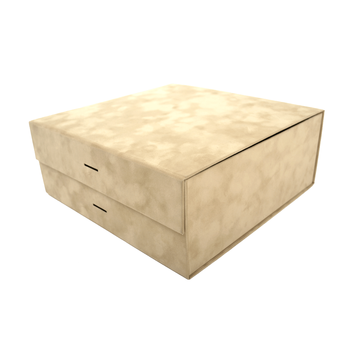 Large Square Ivory Sensational Suede - CustomF2FBox