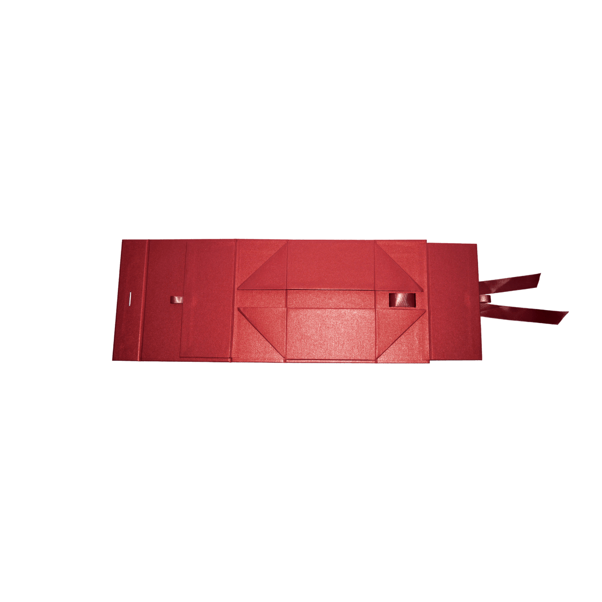 Large Square Red Majestic Metallic - CustomF2FBox