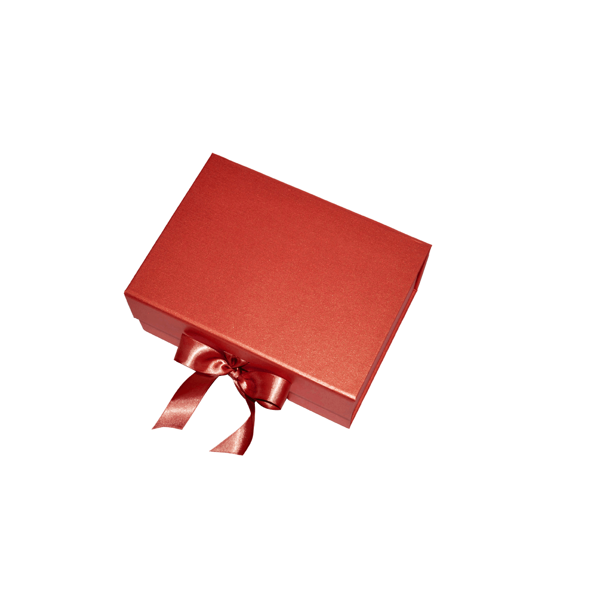 Large Square Red Majestic Metallic - CustomF2FBox