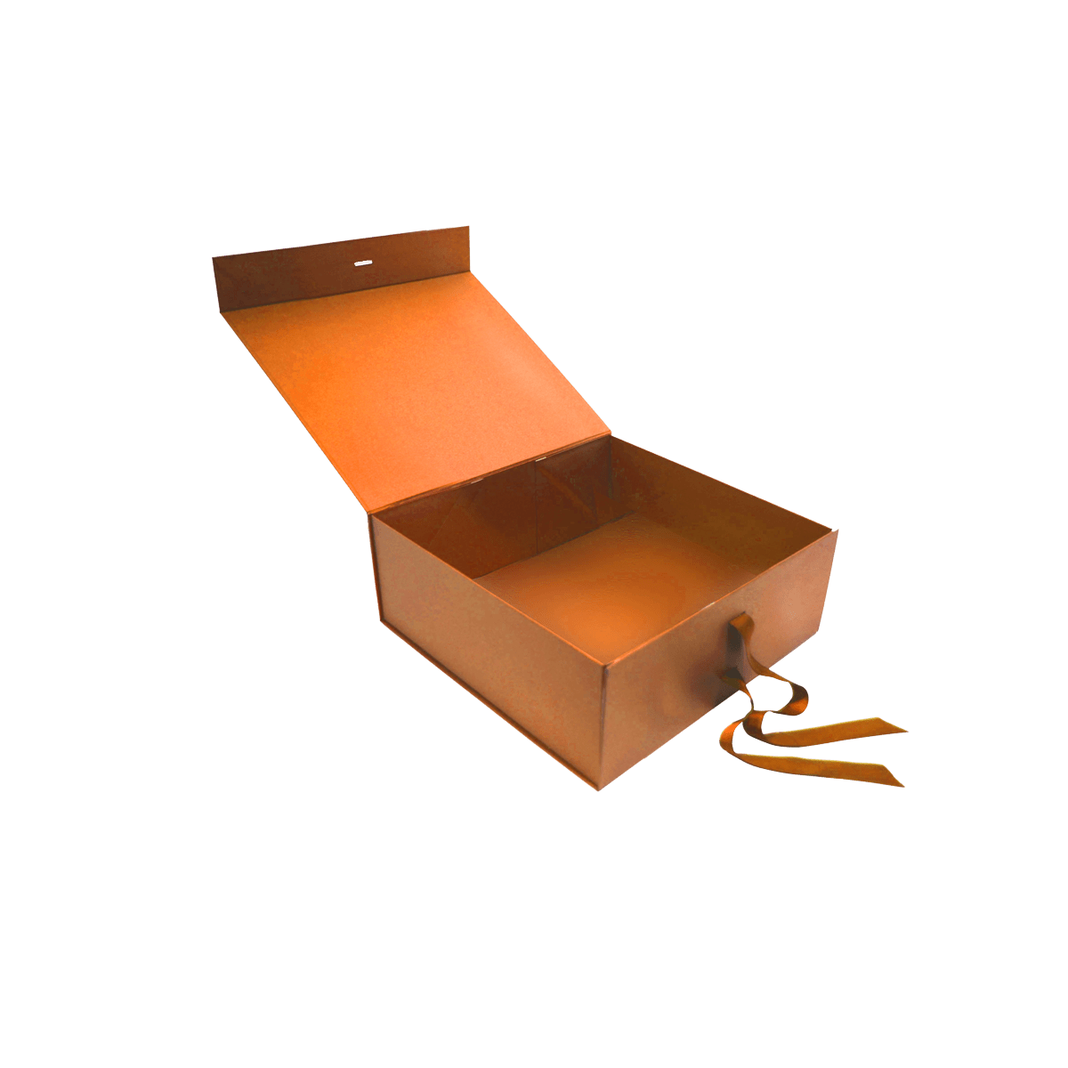 Large Square Shallow Copper Majestic Metallic - CustomF2FBox