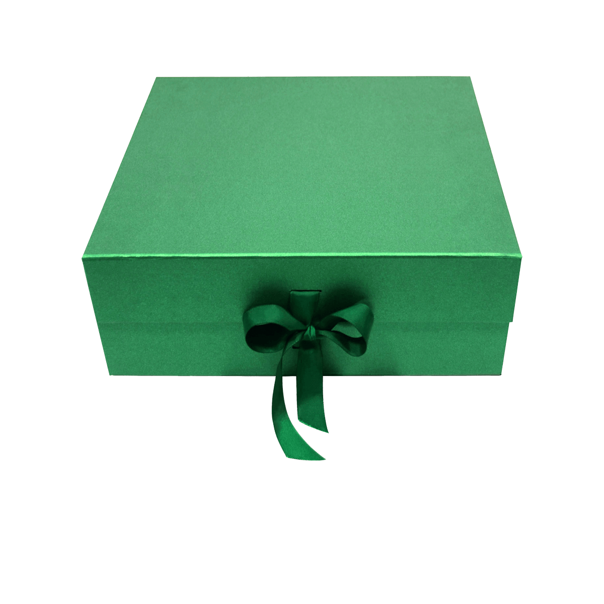 Large Square Shallow Green Majestic Metallic - CustomF2FBox