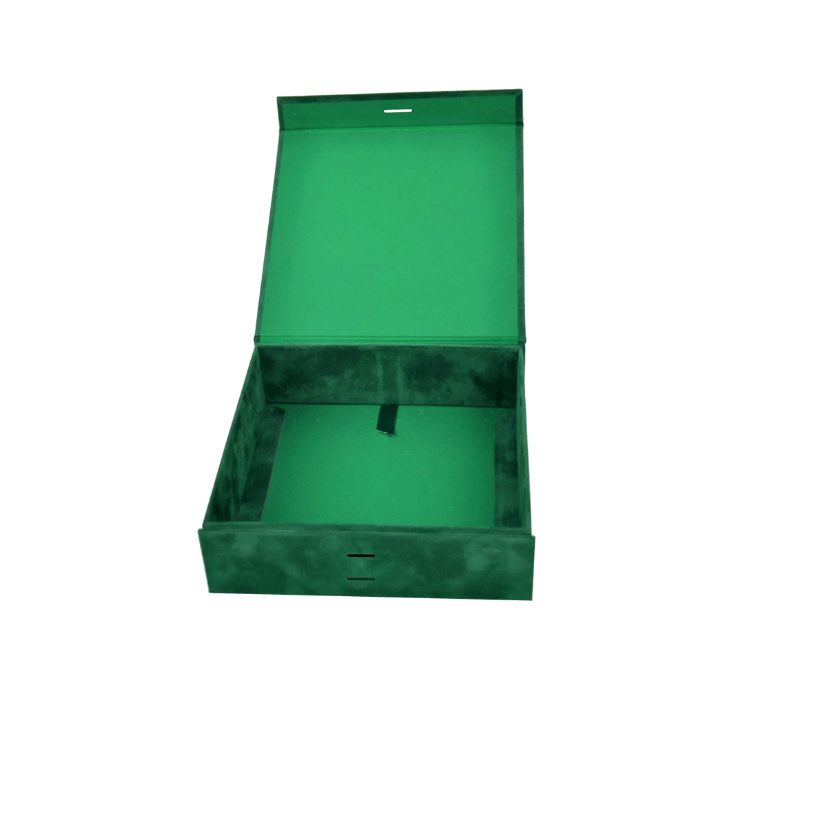 Large Square Shallow Green sensational Suede - CustomF2FBox