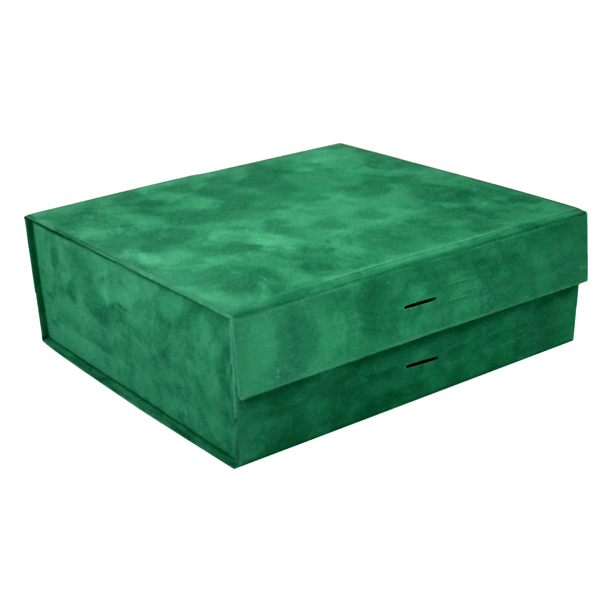 Large Square Shallow Green sensational Suede - CustomF2FBox