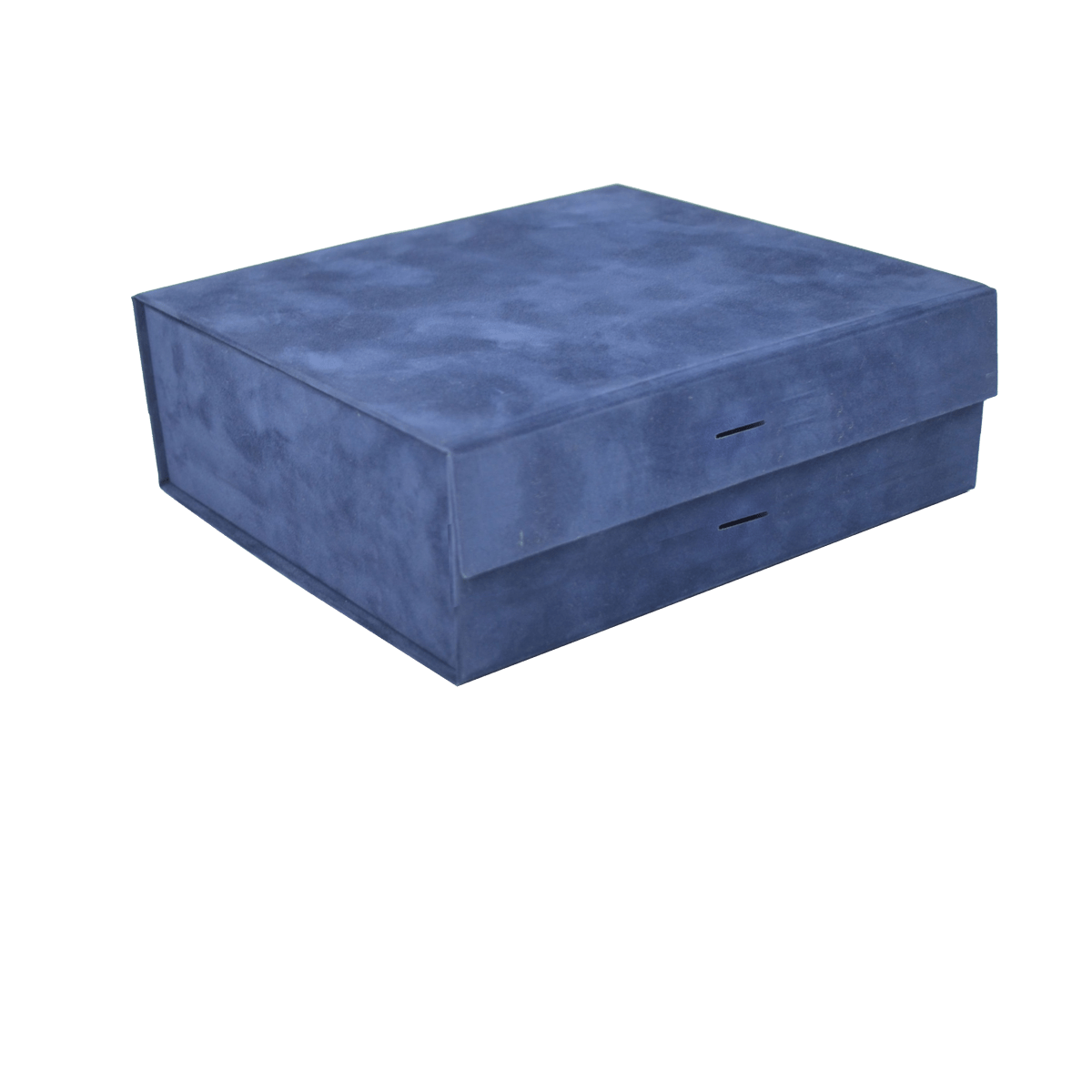 Large Square Shallow Navy Sensational Suede - CustomF2FBox