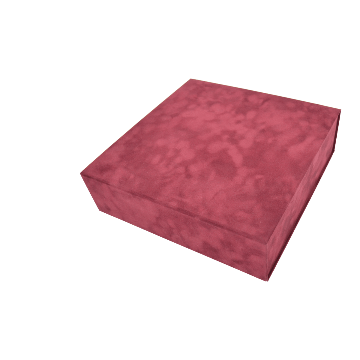 Large Square Shallow Wine Sensational Suede - CustomF2FBox