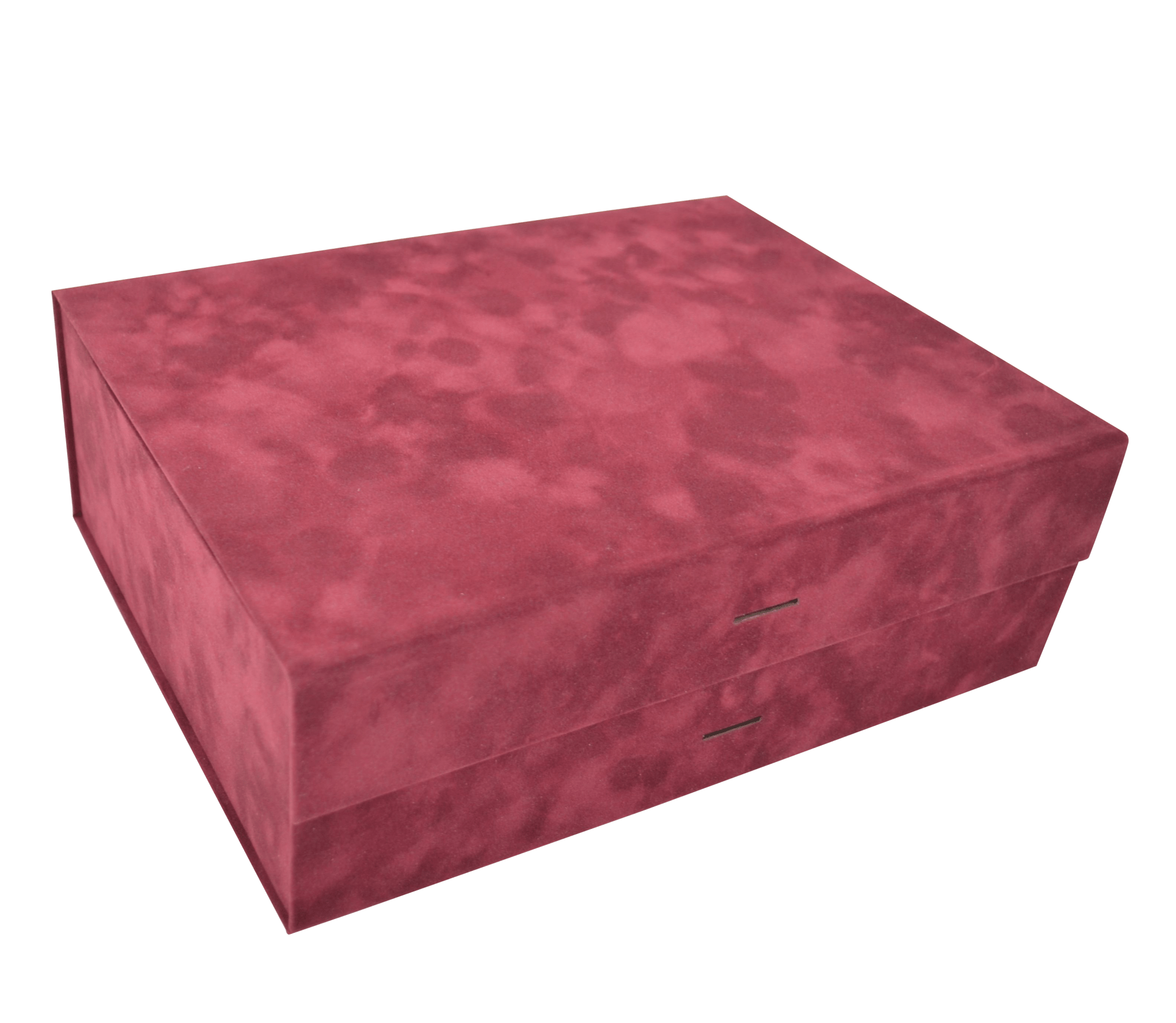 Large Square Wine Sensational Suede - CustomF2FBox