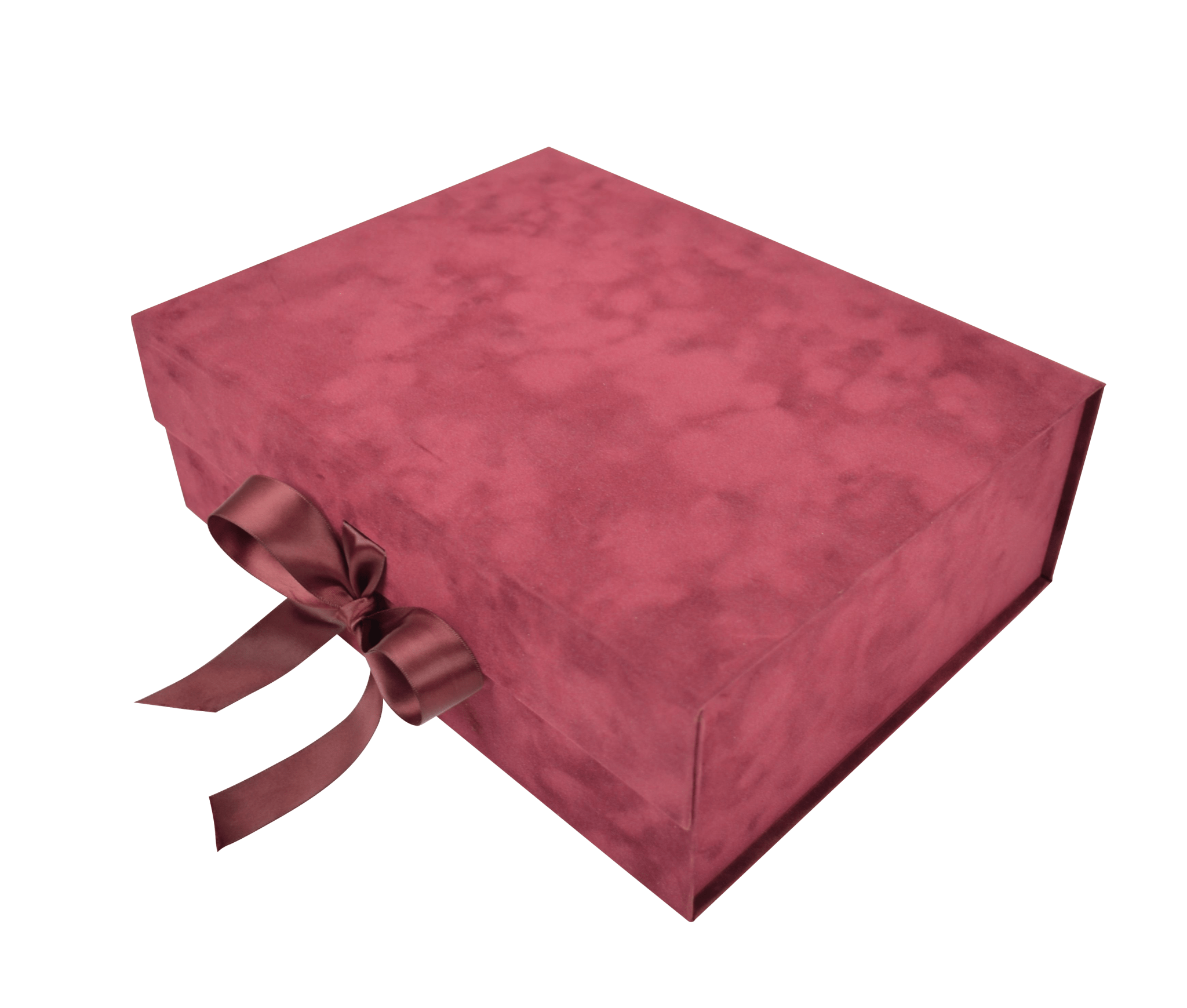 Large Square Wine Sensational Suede - CustomF2FBox