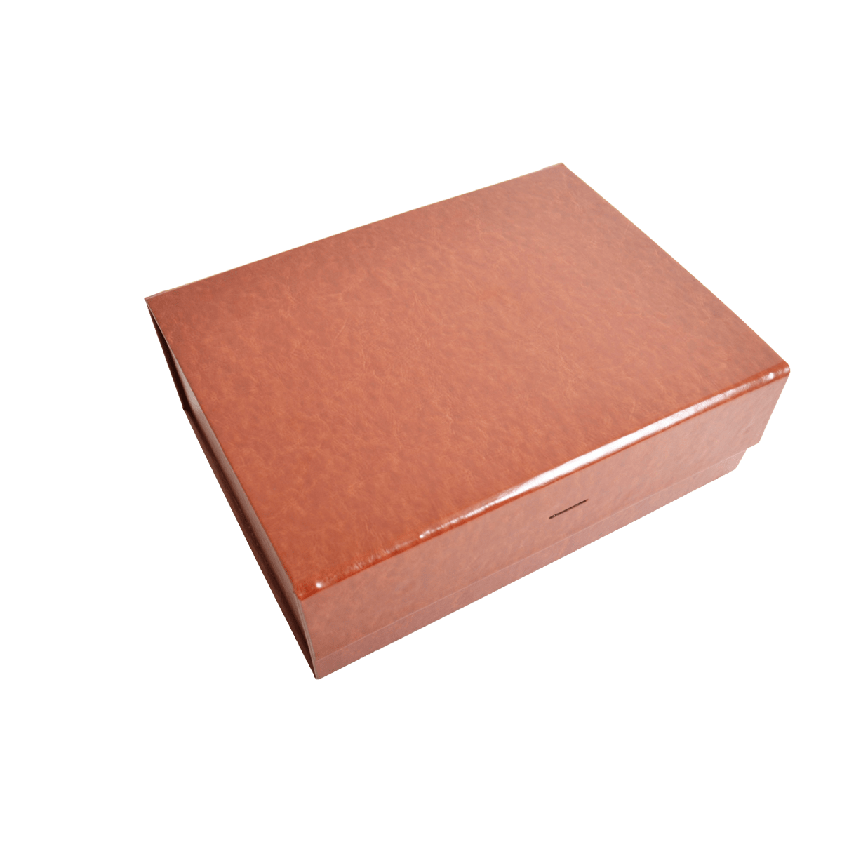 Large Wide Brown Vegan Leather - CustomF2FBox