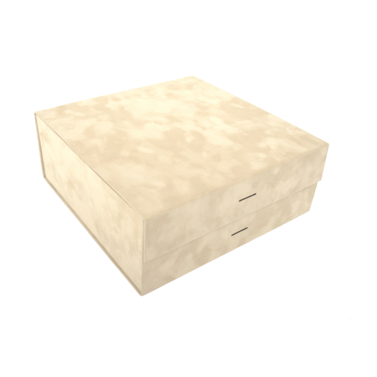 Large Wide Ivory Sensational Suede - CustomF2FBox