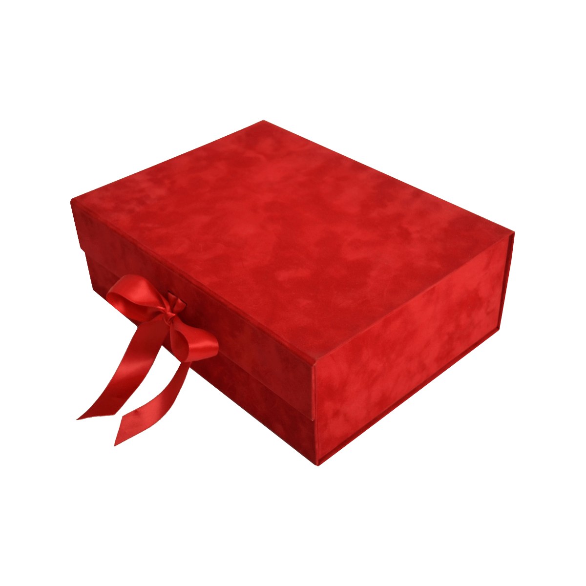 Large Wide Red Sensational Suede - CustomF2FBox