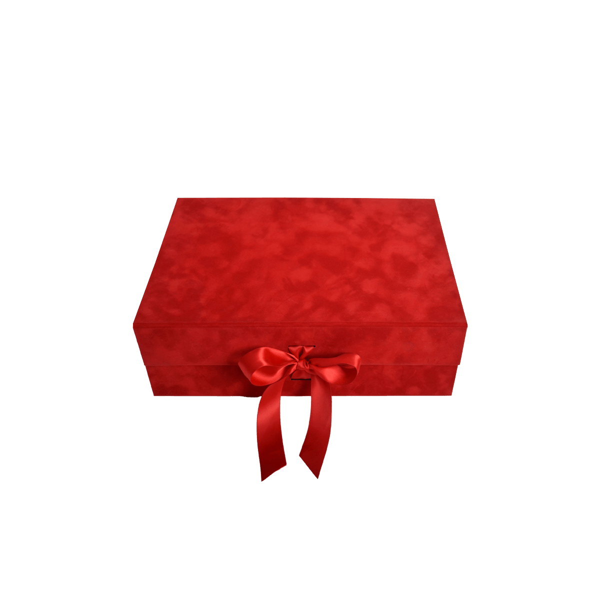 Large Wide Red Sensational Suede - CustomF2FBox