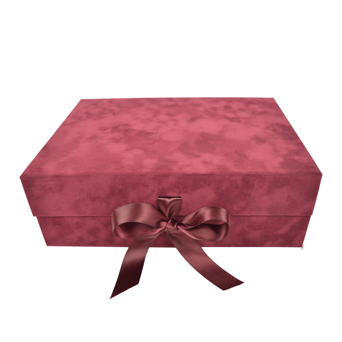 Large Wide Wine Sensational Suede - CustomF2FBox