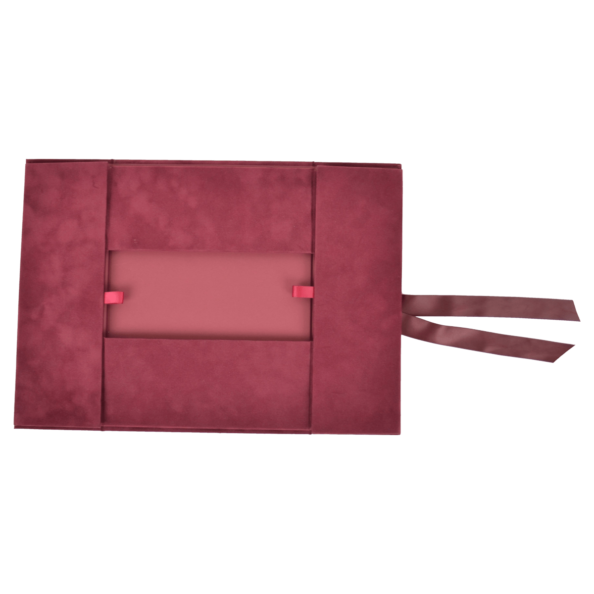 Large Wide Wine Sensational Suede - CustomF2FBox