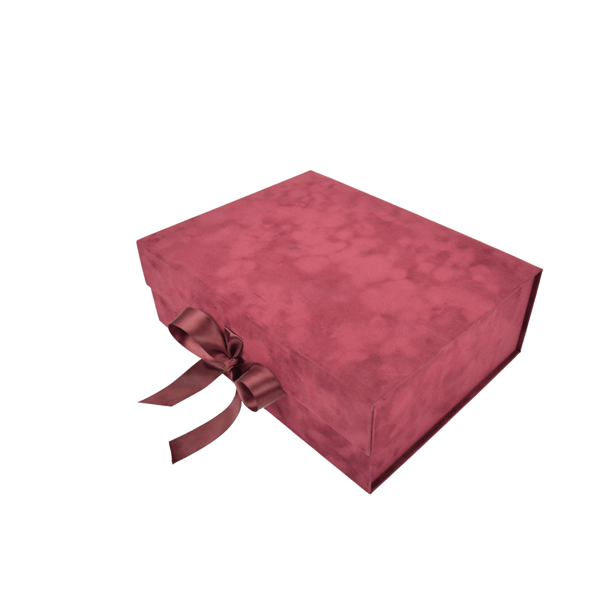 Large Wide Wine Sensational Suede - CustomF2FBox