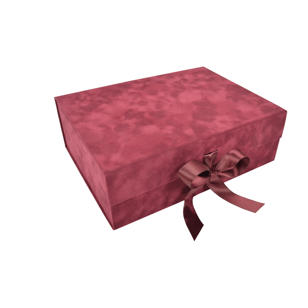 Large Wide Wine Sensational Suede - CustomF2FBox