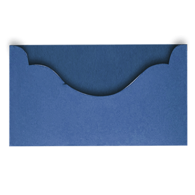 Navy Suede Boat Shape Pocket - CustomF2FBox