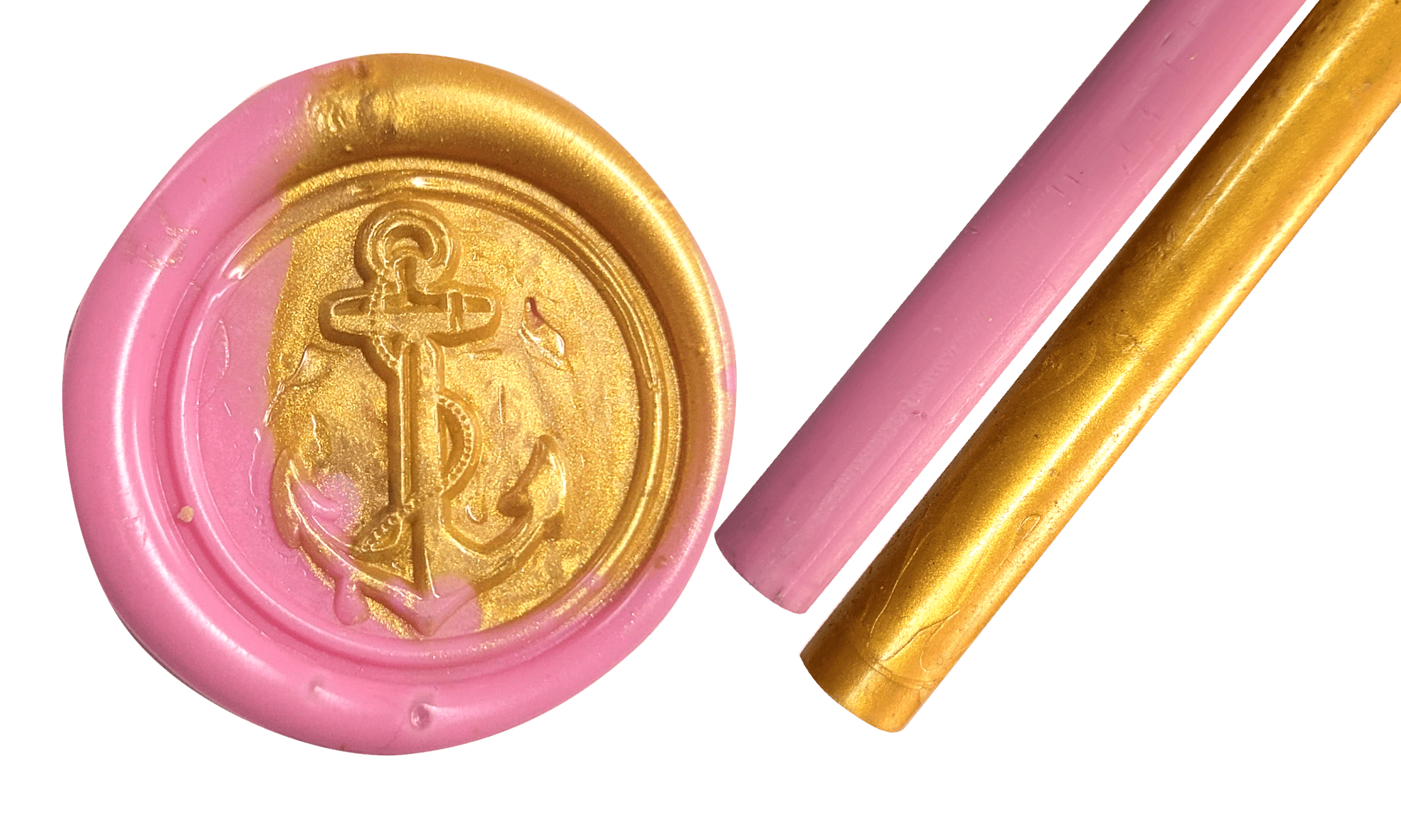 Pink + Gold Wax Seal - CustomF2FBox