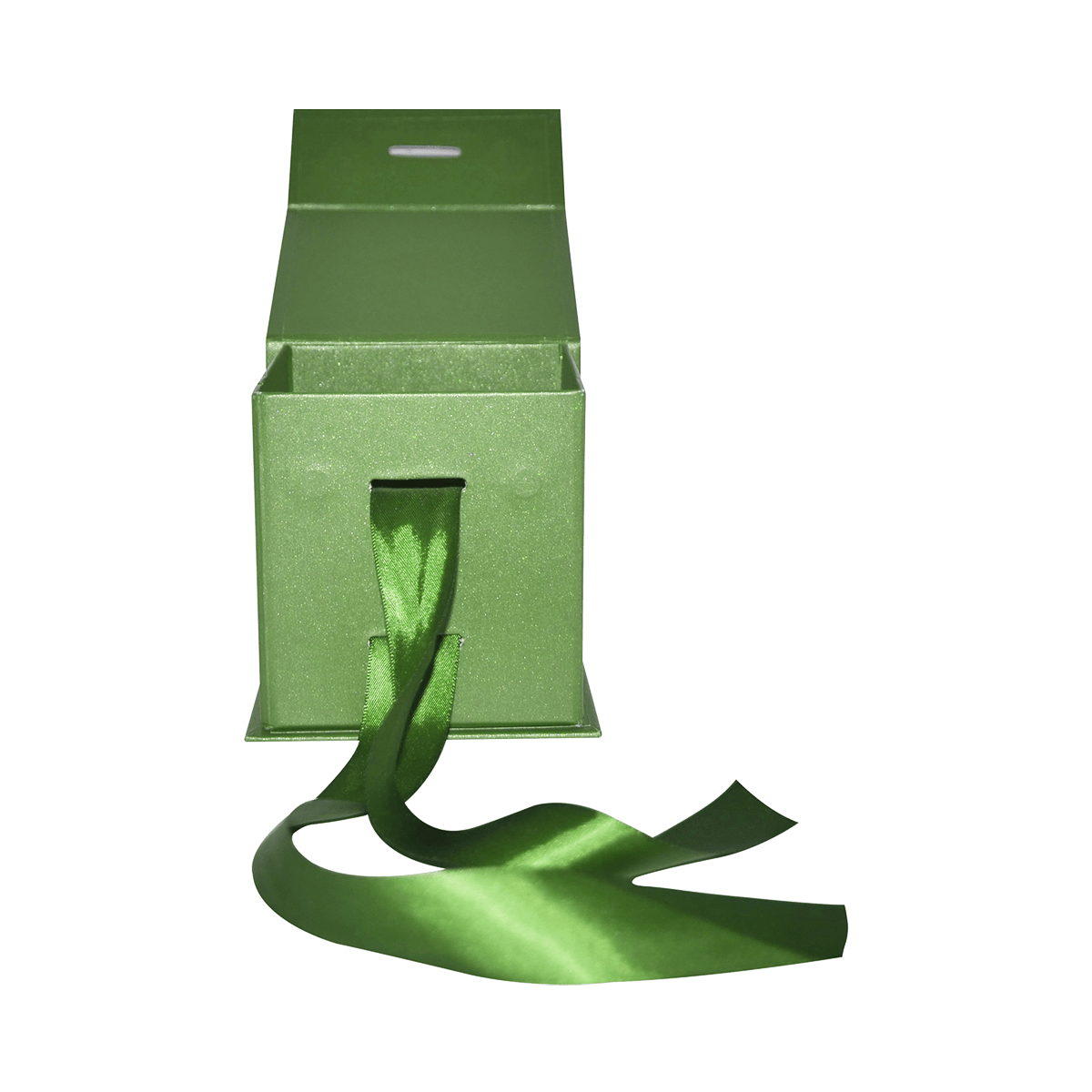 Sample Of Large Cube Green Majestic metallic - CustomF2FBox