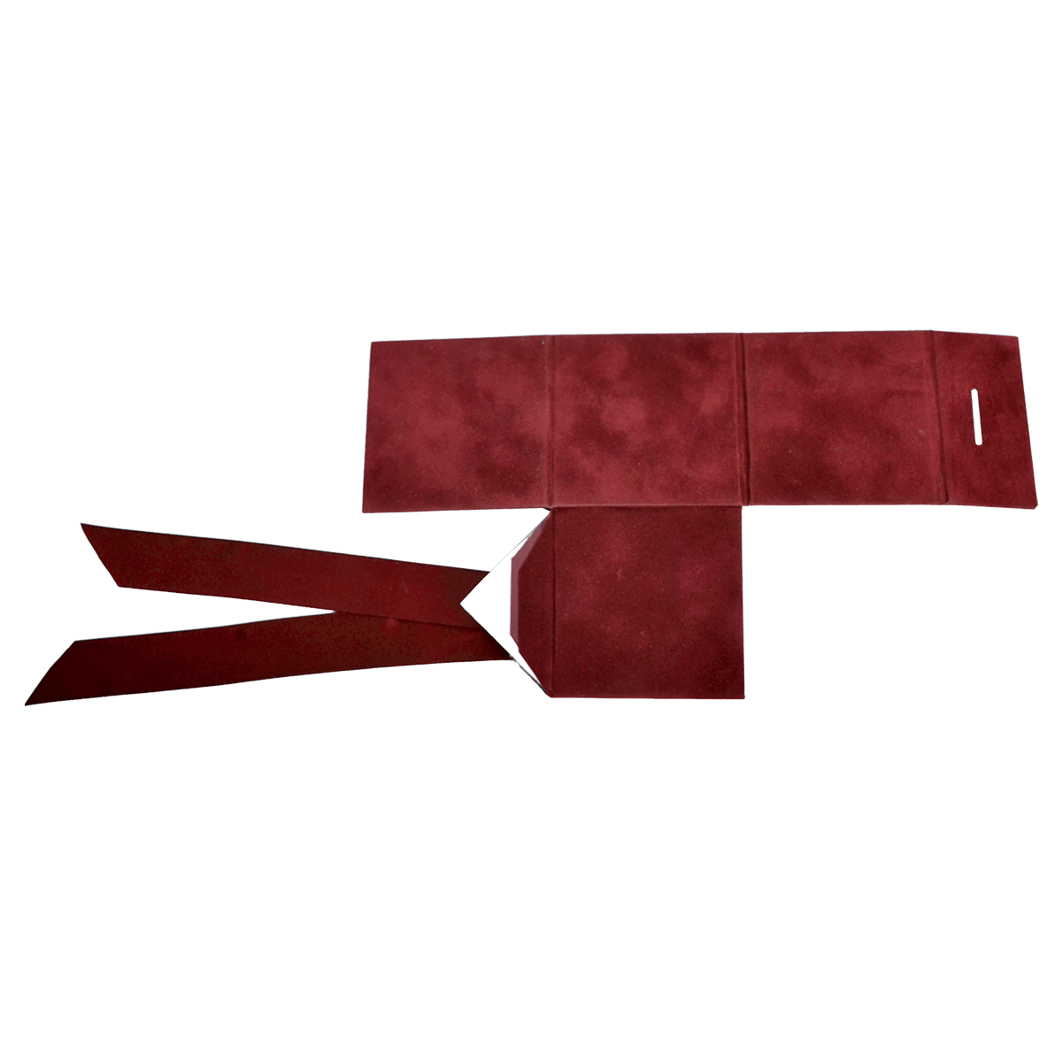 Sample Of Large Cube Wine Sensational Suede - CustomF2FBox