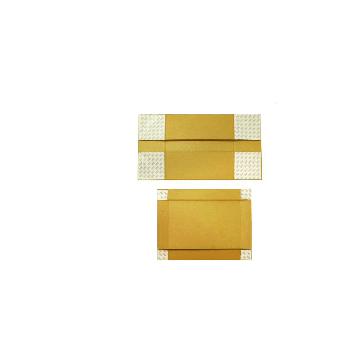 Sample Of Large Lift Of Lid Gold Majestic Metallic - CustomF2FBox