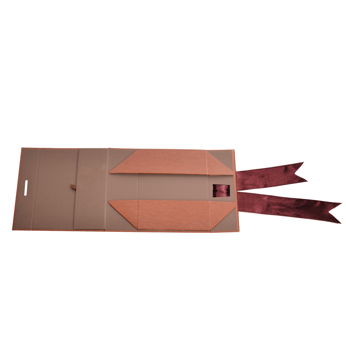 Sample Of Small Box Brown Vegan Leather - CustomF2FBox