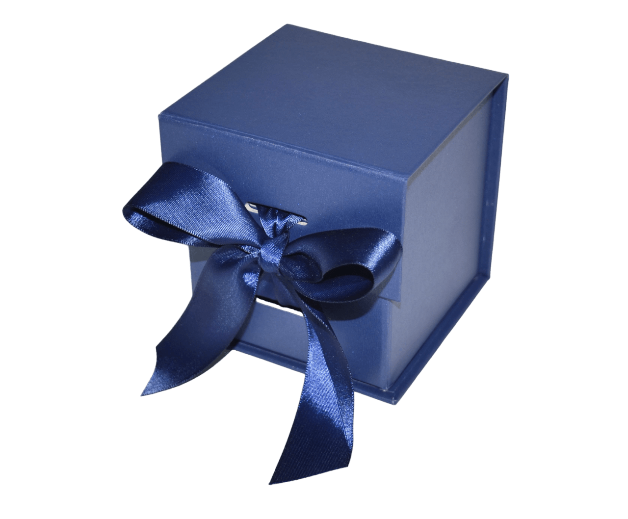 Sample Of Small Cube Navy Majestic Metallic - CustomF2FBox