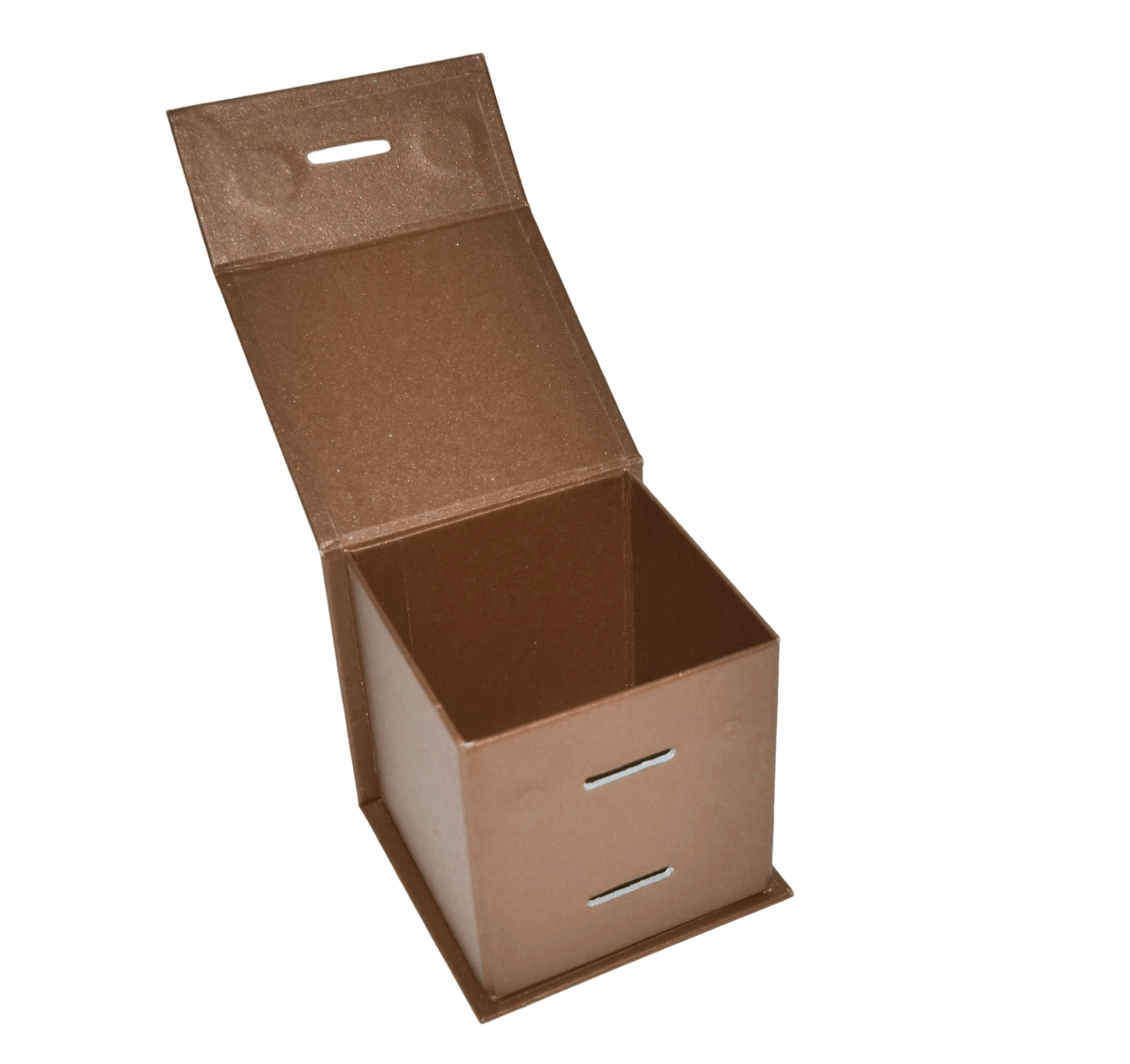 Small Cube Bronze Majestic Metallic - CustomF2FBox