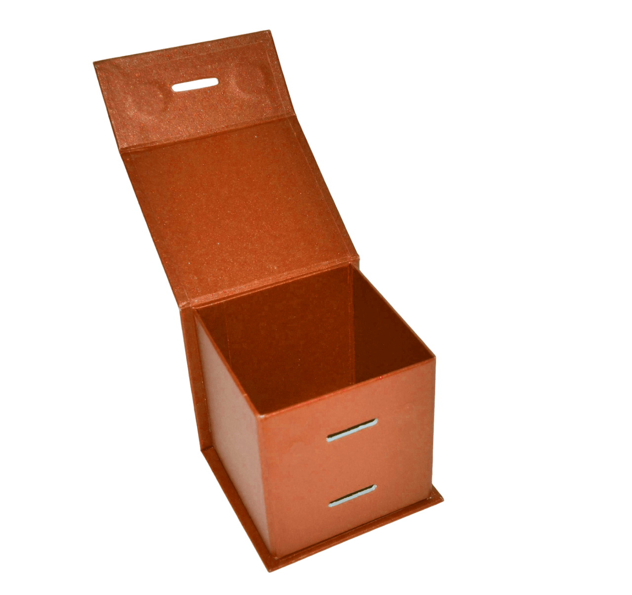 Small Cube Copper Majestic Metallic - CustomF2FBox