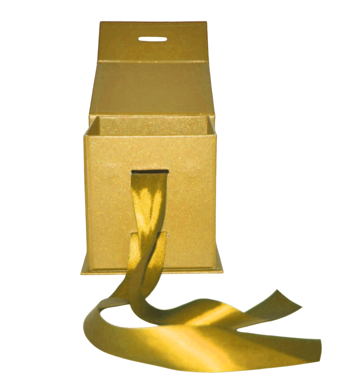 Small Cube Gold Majestic Metallic - CustomF2FBox