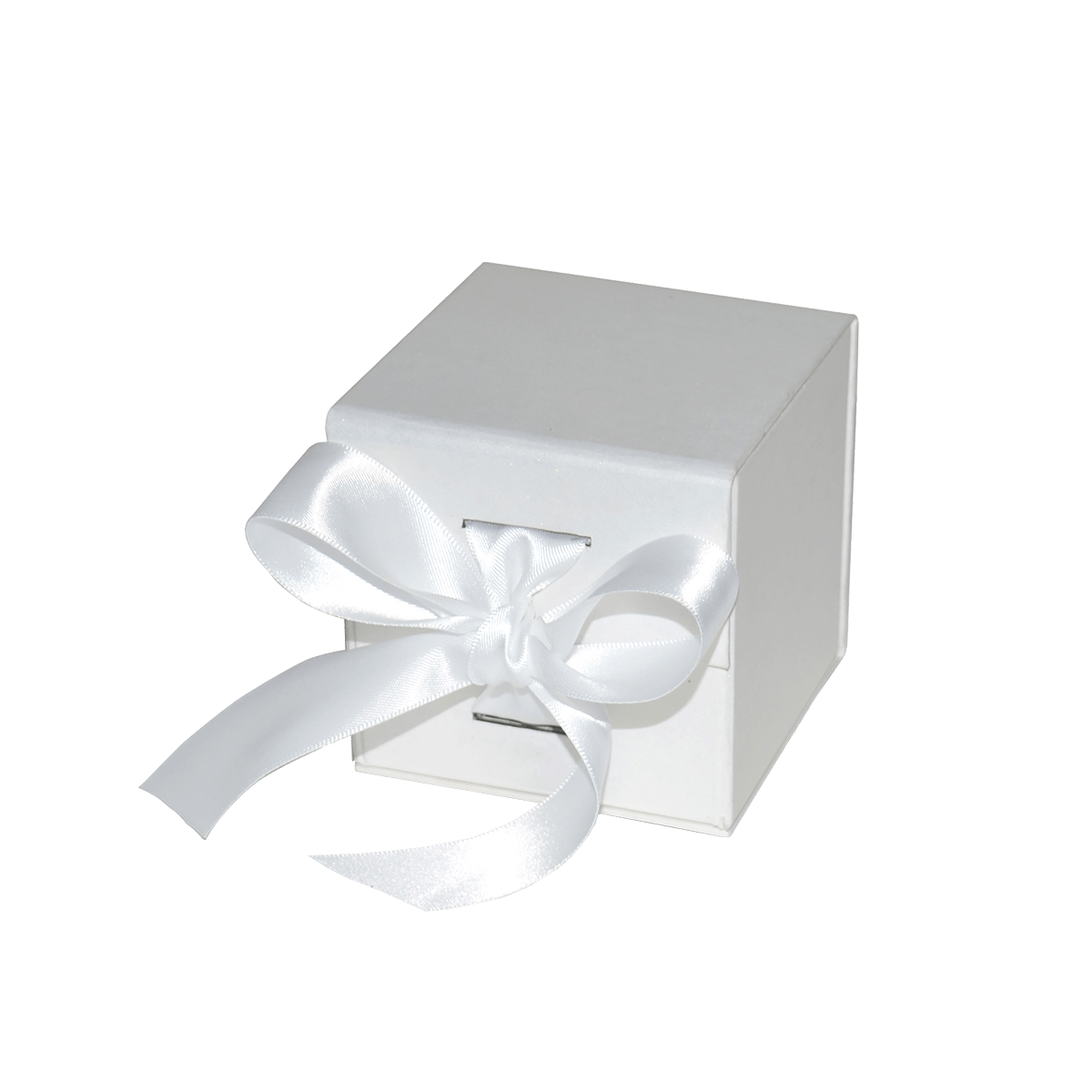 Small Cube White Majestic Metallic - CustomF2FBox