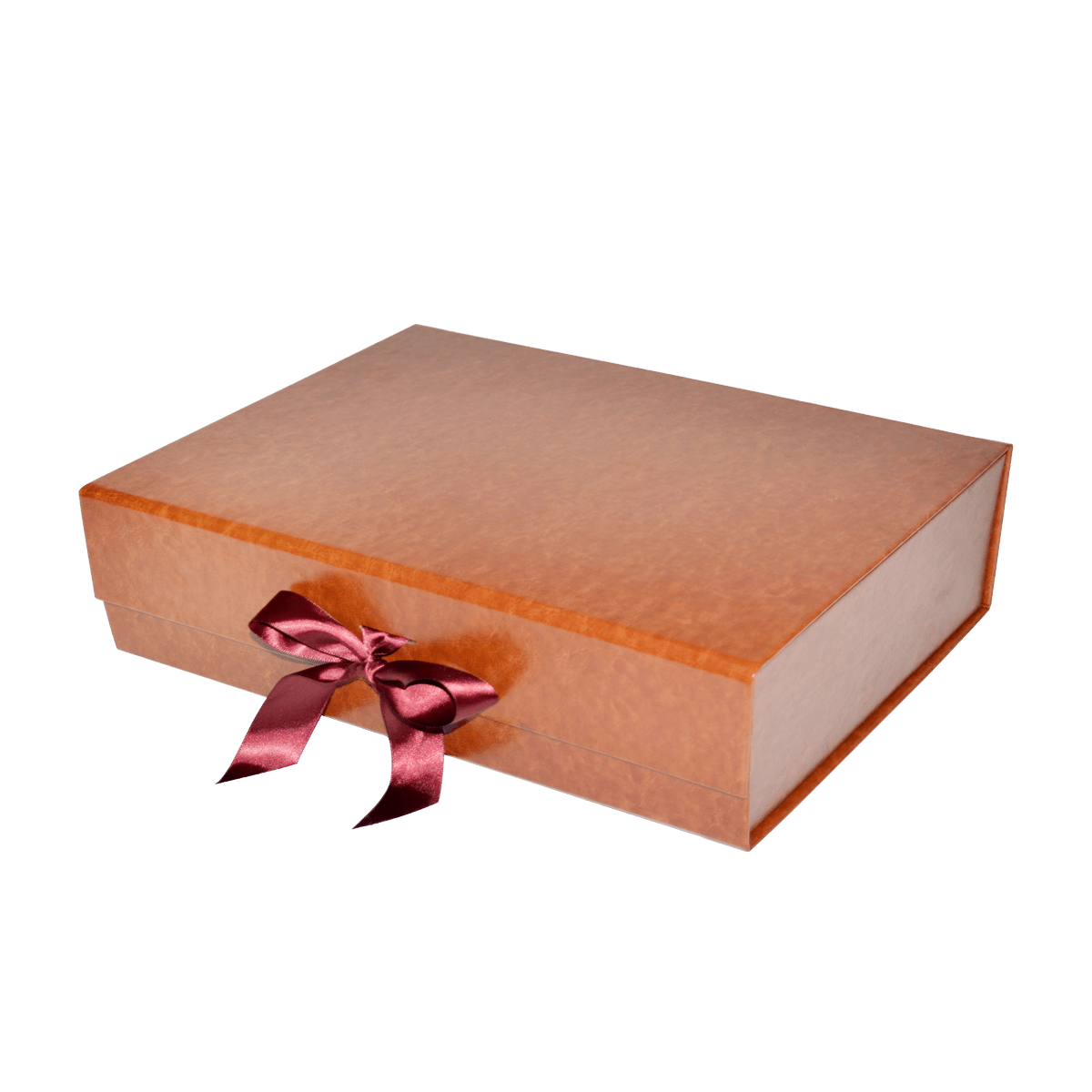 Small Shallow Brown Vegan Leather - CustomF2FBox