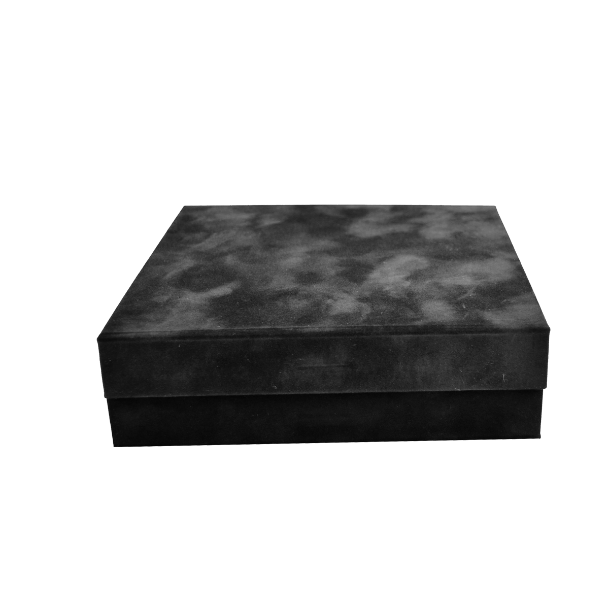 Square Shallow Black Sensational Suede - CustomF2FBox