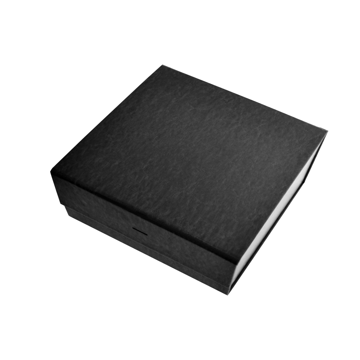 Square Shallow Black Vegan Leather - CustomF2FBox