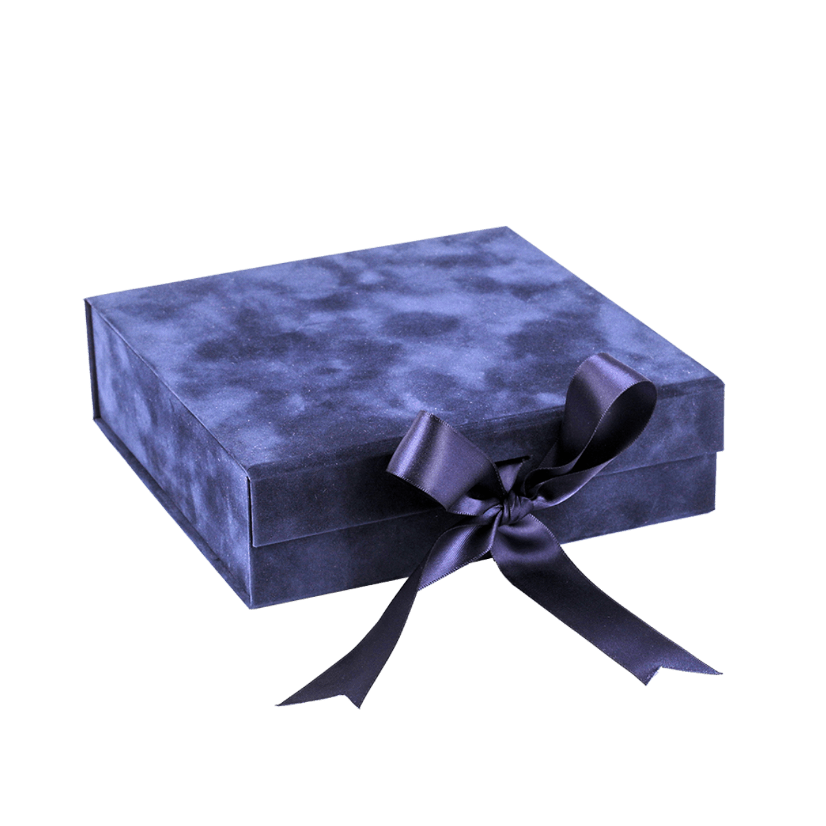 Square Shallow Navy Sensational Suede - CustomF2FBox