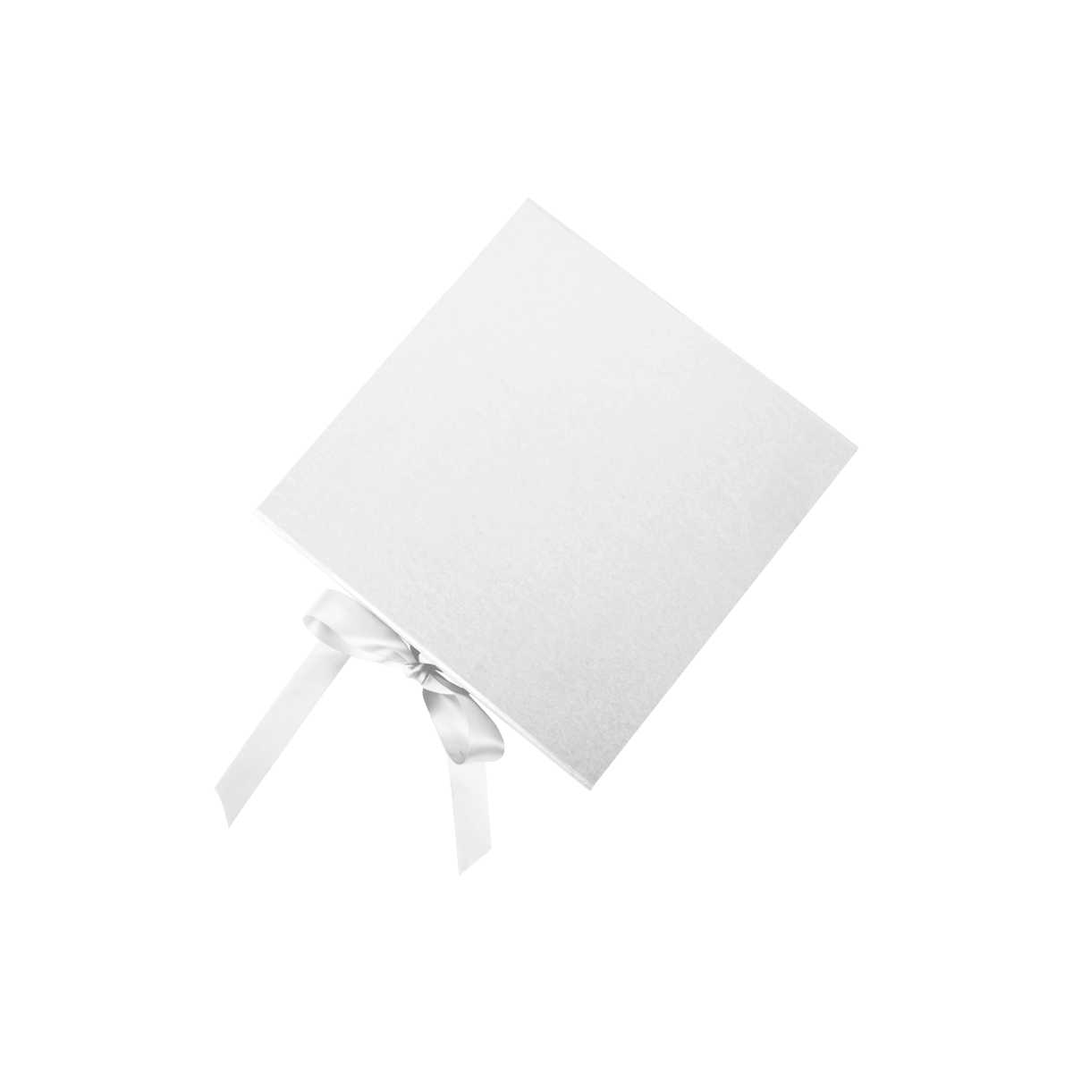 Square Shallow White Majestic Metallic - CustomF2FBox