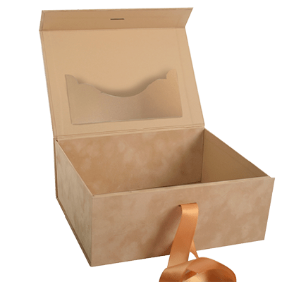 Tan Suede Boat Shape Pocket - CustomF2FBox