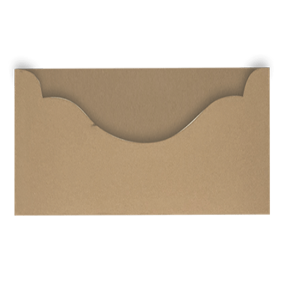 Tan Suede Boat Shape Pocket - CustomF2FBox